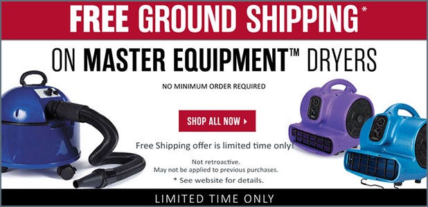 Free Shipping on Master Equipment and ProSelect equipment. See details.